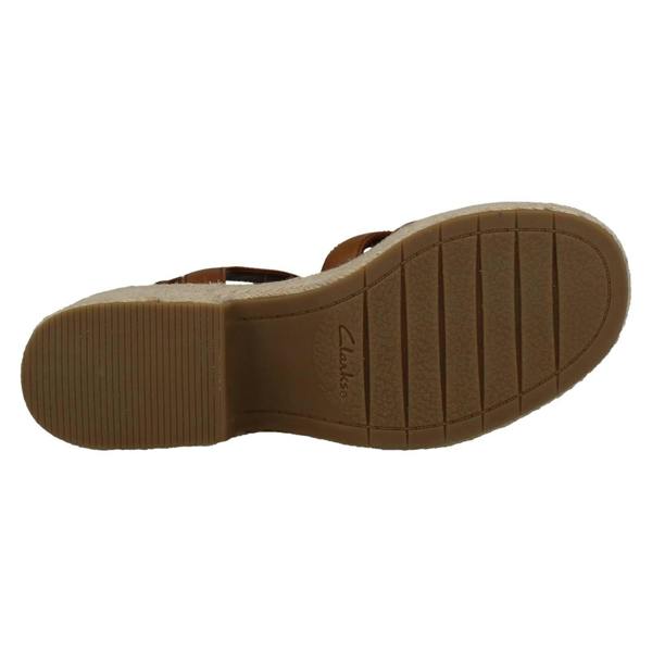 Clarks Ladies Clarks Platform Wedge Sandals Coledale Strap