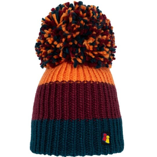 Big Bobble Hats Orange, Green and Burgundy