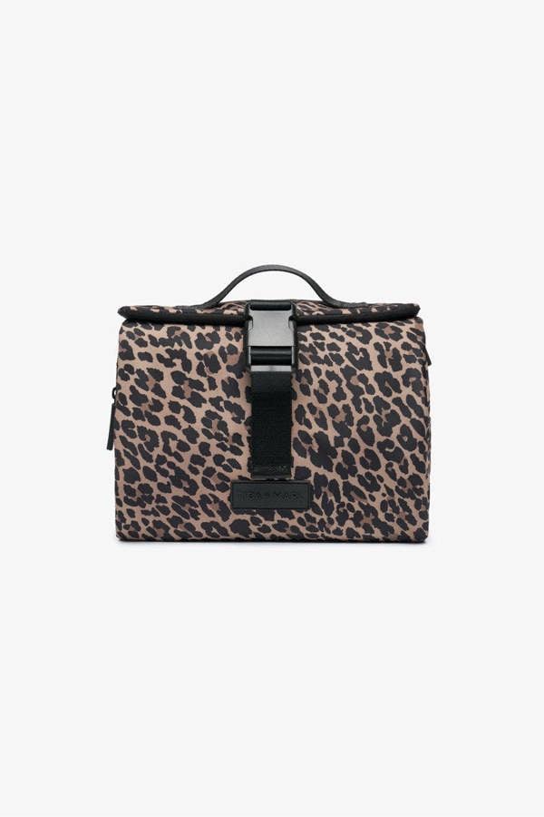Tiba + Marl T+M Travel Roll Up Hanging Organiser Leopard Print