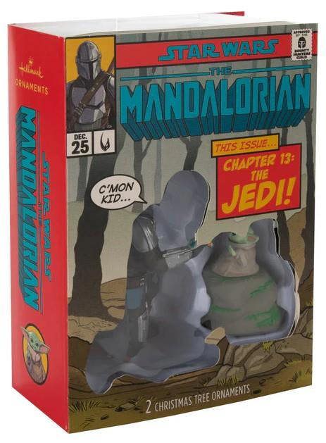 Star Wars: The Mandalorian - The Mandalorian and Grogu Storied Moments Christmas Tree Ornaments Set