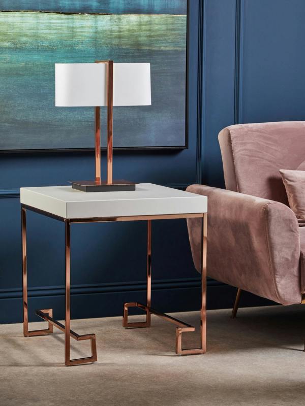 Interiors by Premier Lilian Copper Finish Table Lamp