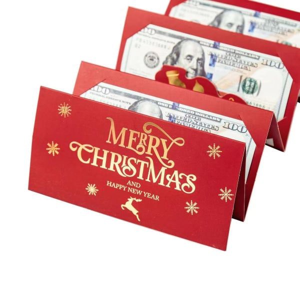 Leaper Christmas Hot-Stamped Foldable Red Envelope