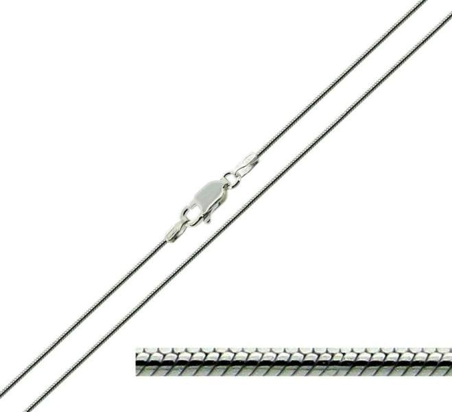 Sterling Silver 1.2mm Snake Chain - Love Silver Jewellery