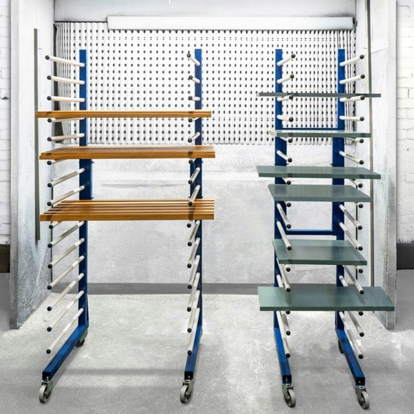 Monster Racking Combi Spray Drying Rack Trolley x 2 & Connector