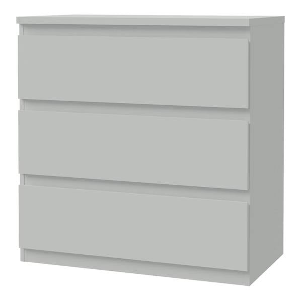 Edmore 3 Drawer Chest in Light Grey