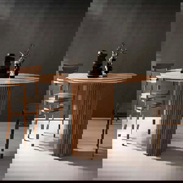 Weilai Concept Ivar Round Dining Table, Oak Or  Walnut