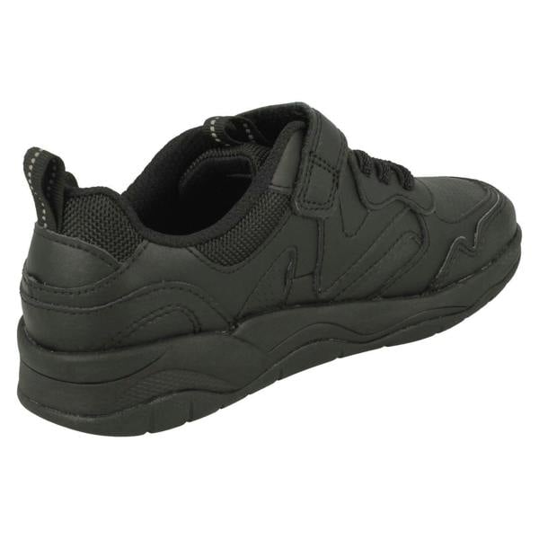 Clarks Boys Clarks Lightweight Paw Print Detailed School Shoes Clowder Sprint