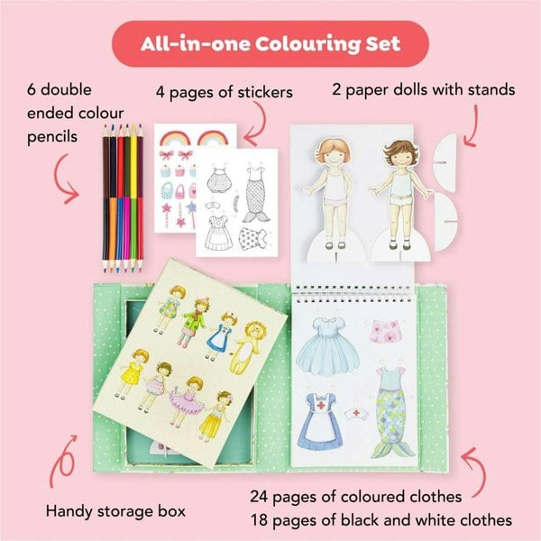 Tiger Tribe Paper Dolls Kit - Vintage