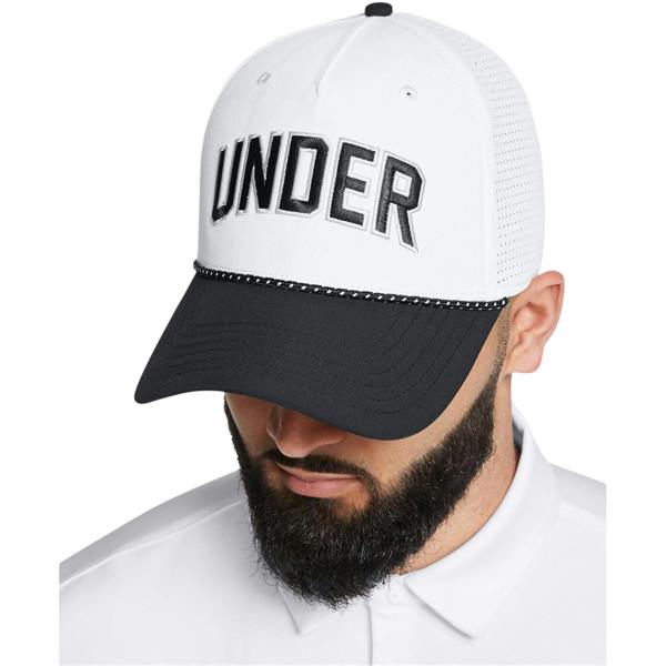 Under Armour Drive Rope Golf Snapback Cap - White - 
