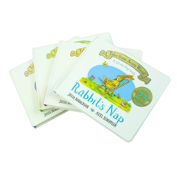 Julia Donaldson Tales From Acorn Wood Series 4 Books Collection Set (Postman Bear, Fox's Socks, Rabbit's Nap, Hide-and-Seek Pig)