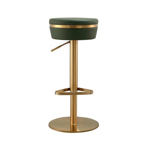 Furniture Edit Astro Malachite Green and Gold Adjustable Stool