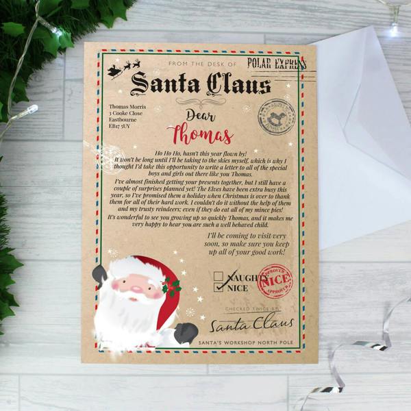 Personalised Santa Claus Letter - detail view