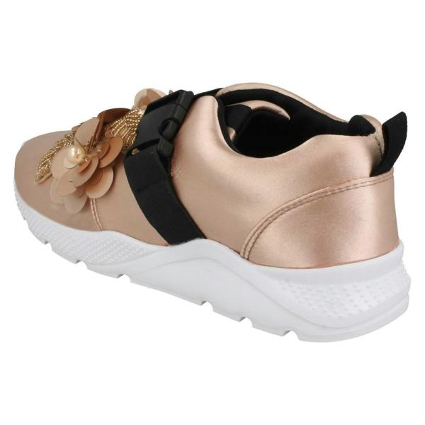 Spot On Ladies Spot On Flower Trim Trainers