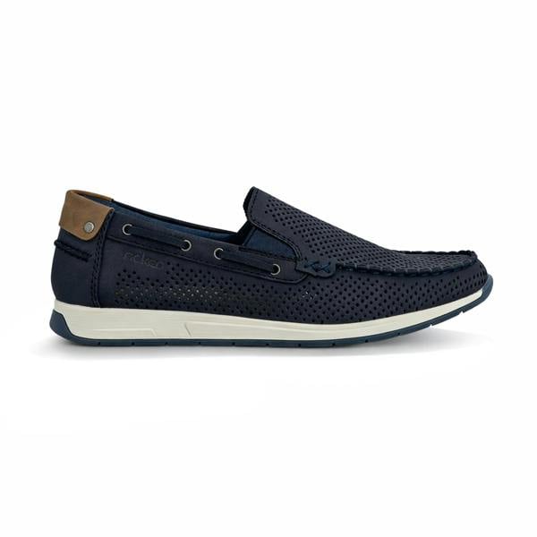 Rieker Rieker 11957 Mens Loafer Shoes Blue