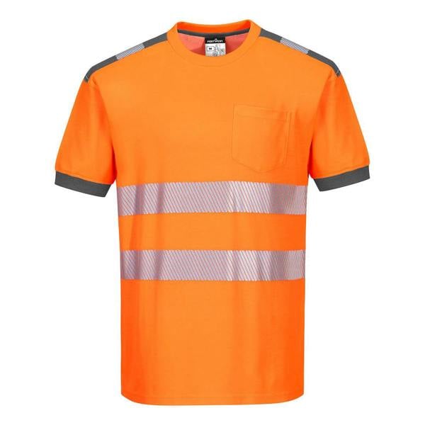 PW3 Hi-Vis Cotton Comfort T-Shirt S/S Portwest