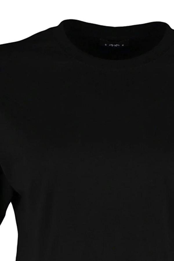 Relaxed Fit Crew Neck Crop T-Shirt