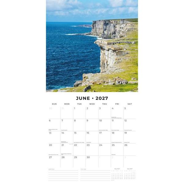 Coastlines Of Ireland Calendar 2027, Wall Calendars, Month To View, Travel, Gift