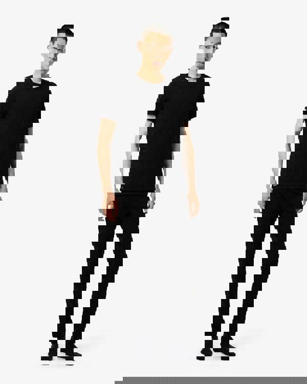 Lacoste 3-Pack Cotton Crew Neck Mens T-Shirts - Black 031