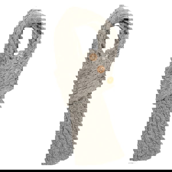 Aran Traditions Aran Cable Button Wrap Scarf