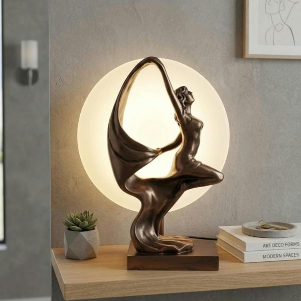 Garden Greatness Juliana Bronze Dancer Figurine Lamp