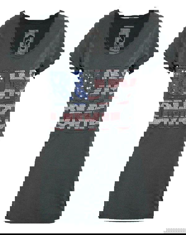 Amplified Clothing Womens Grey Run DMC Short Sleeved T-Shirt