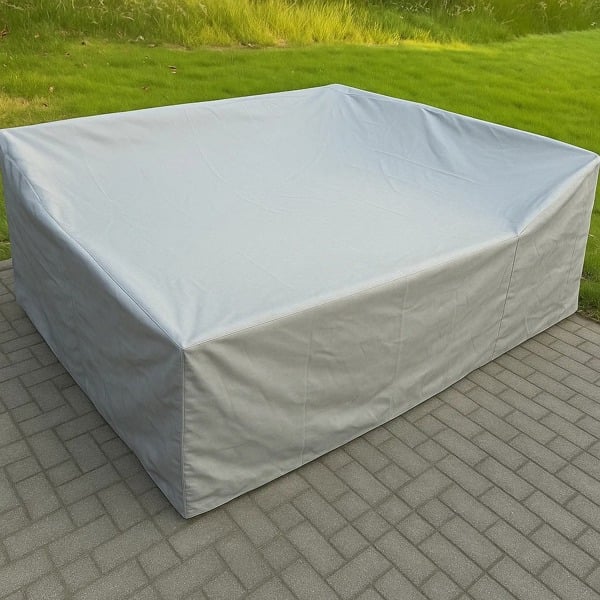 Fimous Black High Density PVC Rattan Furniture Rain Cover - Custom-Sized For Your Set