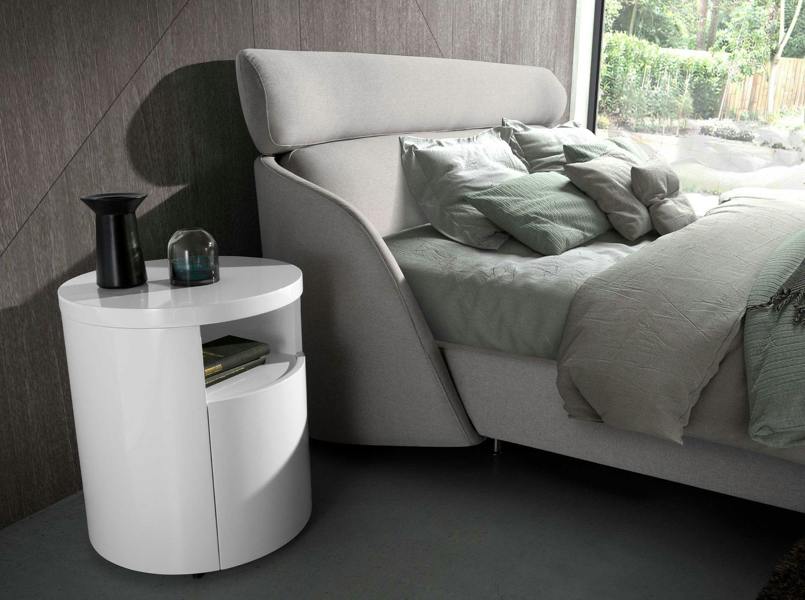 Angel Cerdá Bedside Table White Wood 7006
