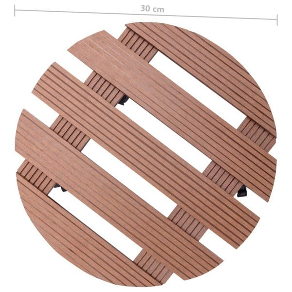 Berkfield Plant Trolleys 2 pcs Brown �_�”�_30x7.5 cm WPC