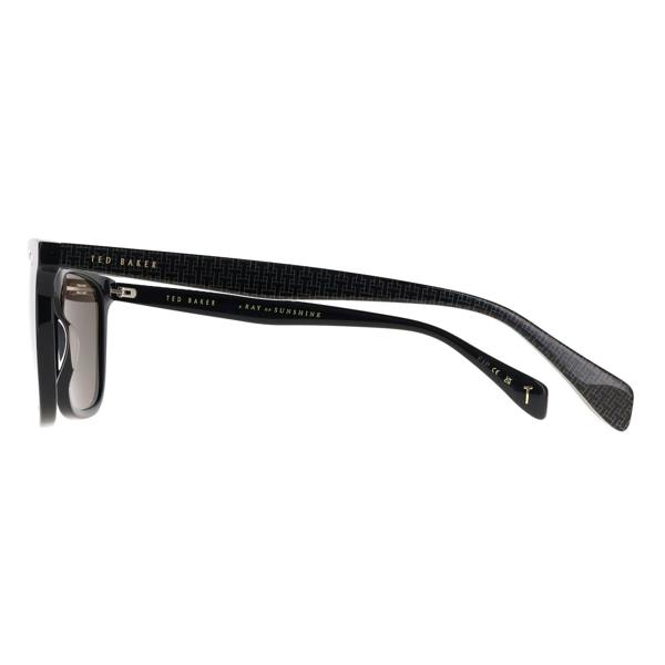 Ted Baker Sunglasses TB1724 Jacobe 001 Gloss Solid Black Green