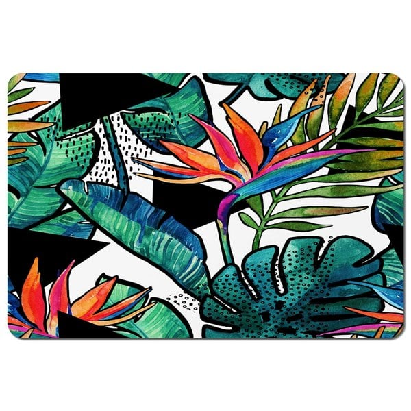Benjamin Tate Design tropical leaves and flowers with contour (Placemat)