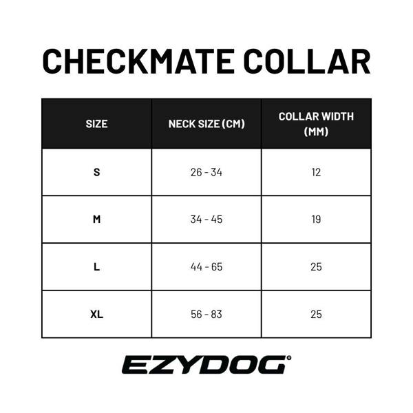 EzyDog Checkmate Collar in Red