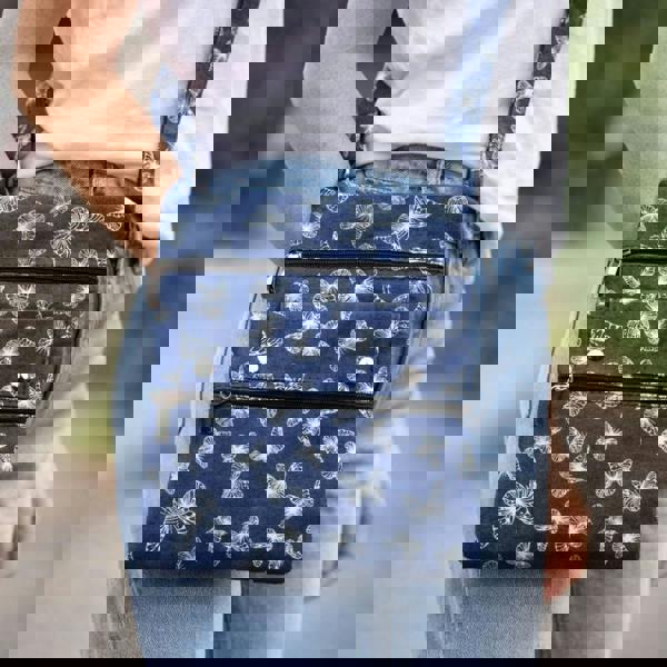 Love EMVY Butterfly Print Crossbody Bag