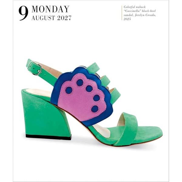 Shoes Gallery Desk Calendar 2027, Desk Calendars, Day To View, Lifestyle, Gift