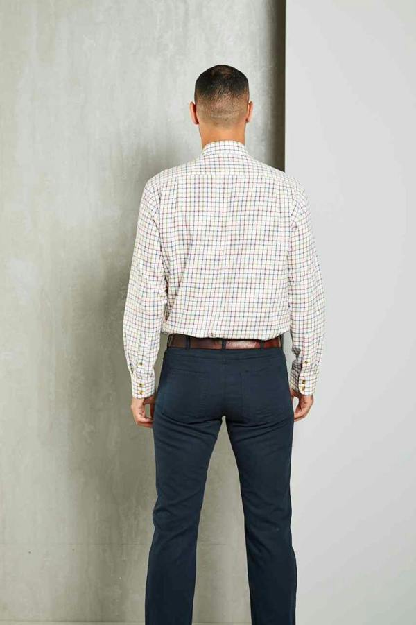 Plum Tattersall Check Long Sleeve Shirt