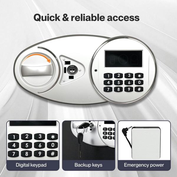 Levede 85L Safe Fireproof Security Box Home Office Cash Lock Deposit Password