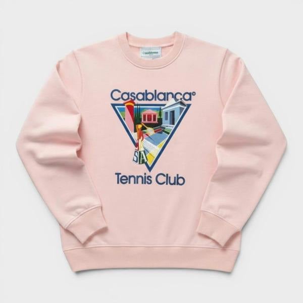 Casablanca Printed Sweatshirt La Joueuse Pink