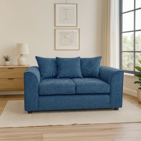 Furnishings For Less Monaco Chenille Fabric 2 Seater Sofa