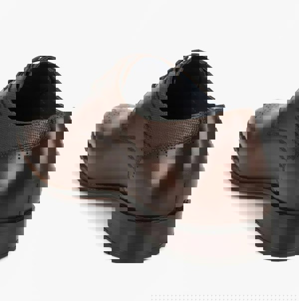 Goor M298DB Mens 3 Eye Brogue Shoes Dark Brown