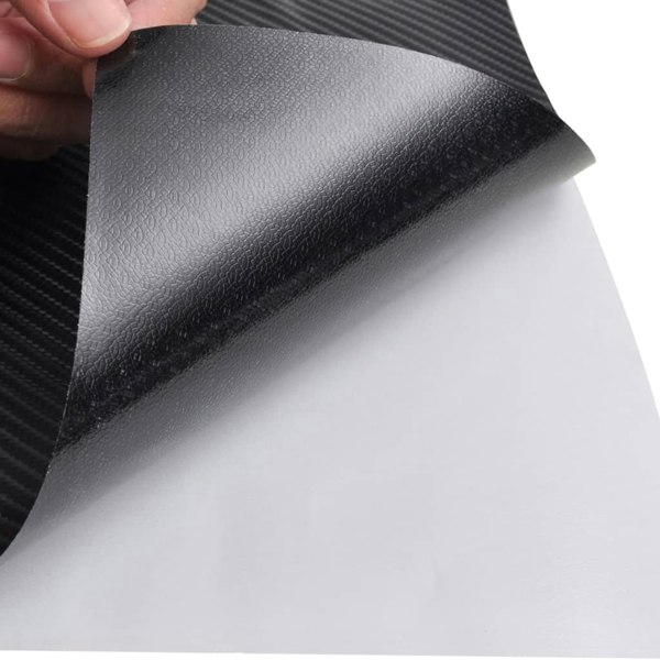 Berkfield Car Films 2 pcs 4D Black 100x150 cm+50x150 cm