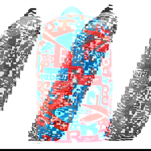 Reebok Childrens/Kids Graphic Print Backpack - Orange/Blue - 