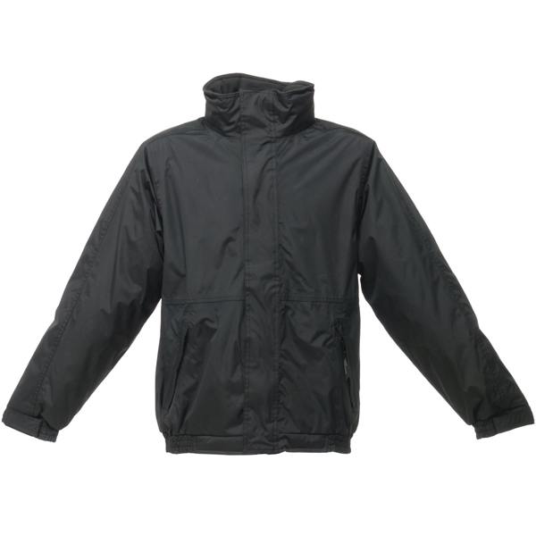 Regatta Mens Dover Waterproof Windproof Jacket - Black/Ash - 