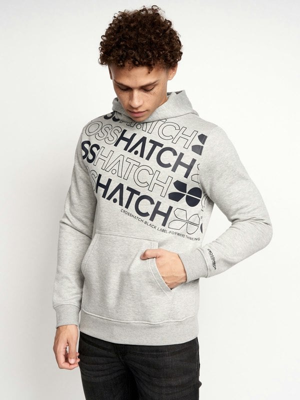 Crosshatch Shardo Hoodie 2pk Navy/Grey Marl