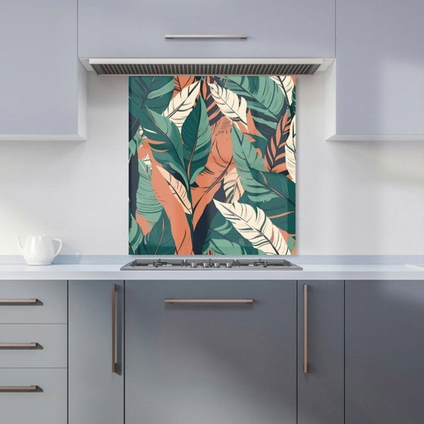 Warren Reed - Designer Autumn Tropical Leaves Kitchen Splashback