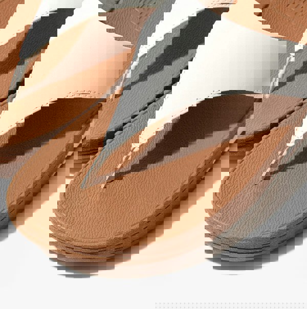 FitFlop LULU Womens Leather Toe Post Sandals White