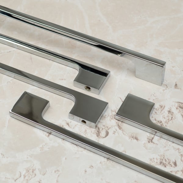 Handle & Home Polished Chrome Slim Pull Handles