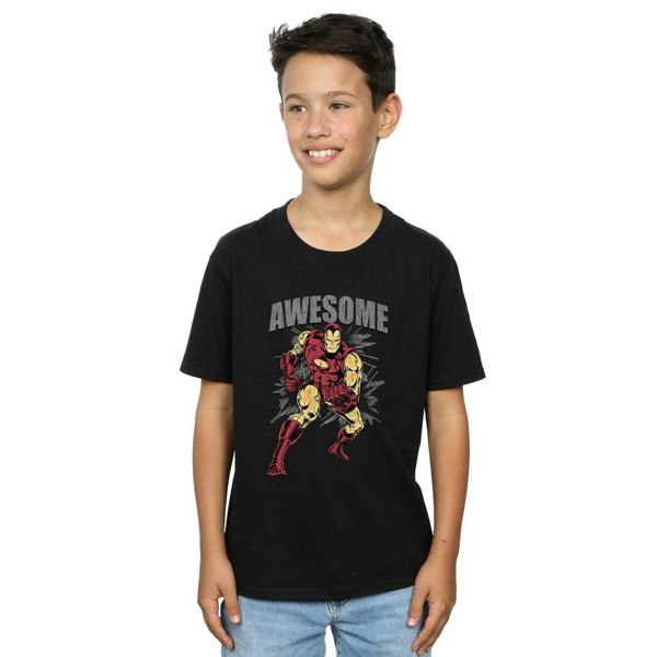 Marvel Boys Awesome Iron Man T-Shirt - Black