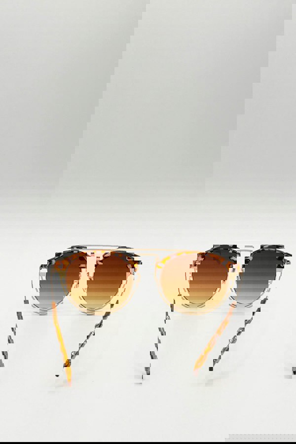 SVNX Brown Tortoise Sunglasses with Brown Lenses