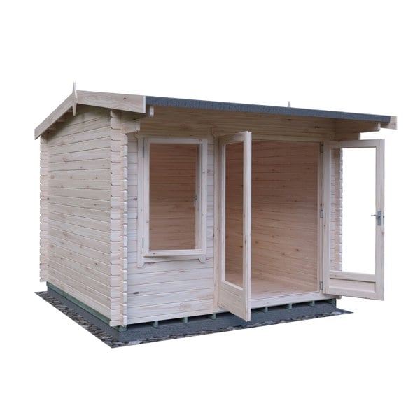 Shire Marlborough 10Gx10 Log Cabin 28mm interlock cladding - Best Shed