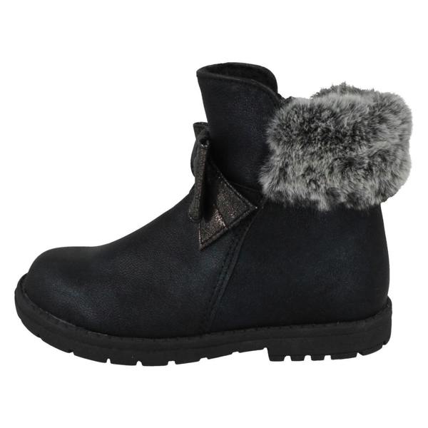 Spot On Girls Spot On Fur Collar Ankle Boots H4183