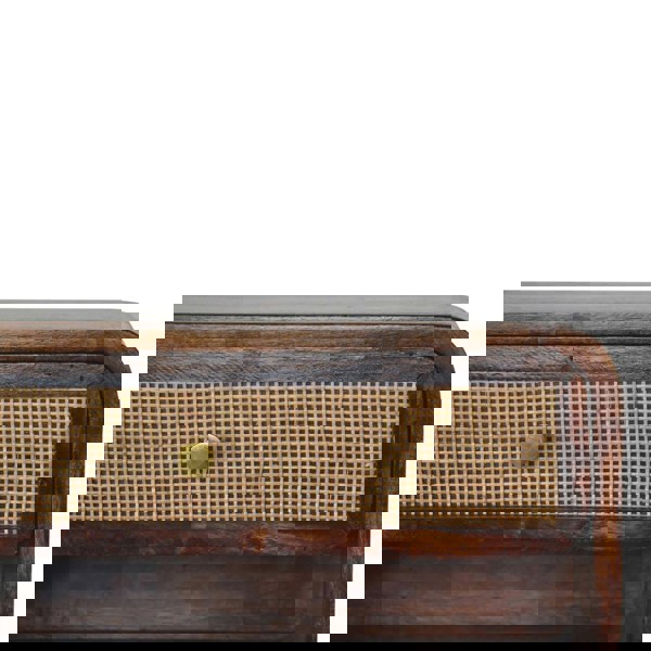 Artisan Furniture Chestnut Wall Mounted Open Woven Bedside